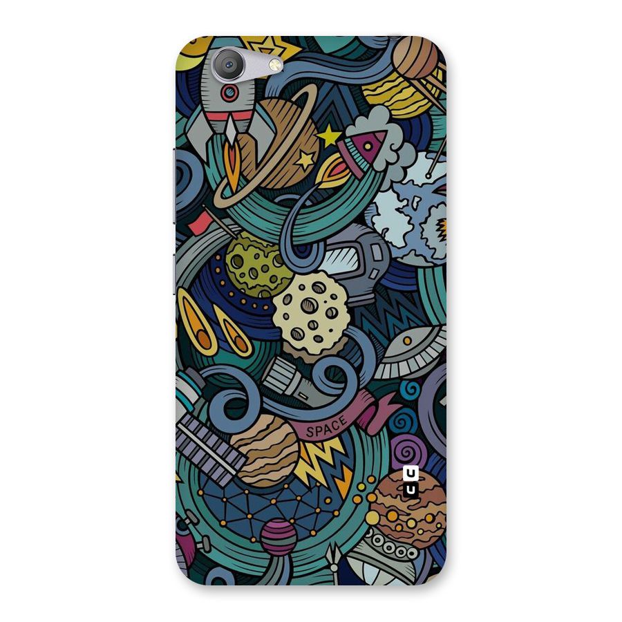 Space Pattern Blue Back Case for Vivo Y53