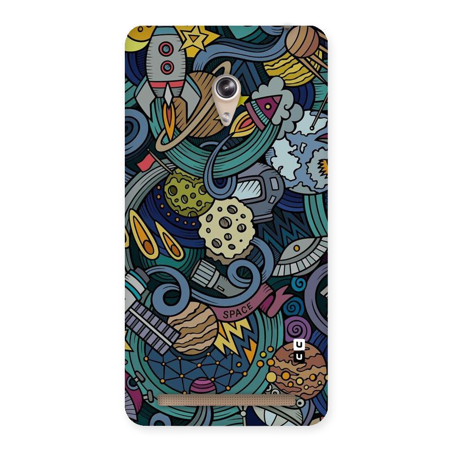 Space Pattern Blue Back Case for Zenfone 6
