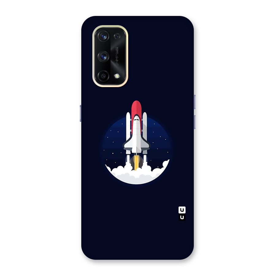 Space Rocket Minimal Glass Back Case for Realme X7 Pro