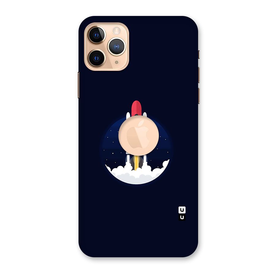 Space Rocket Minimal Back Case for iPhone 11 Pro Max Logo Cut