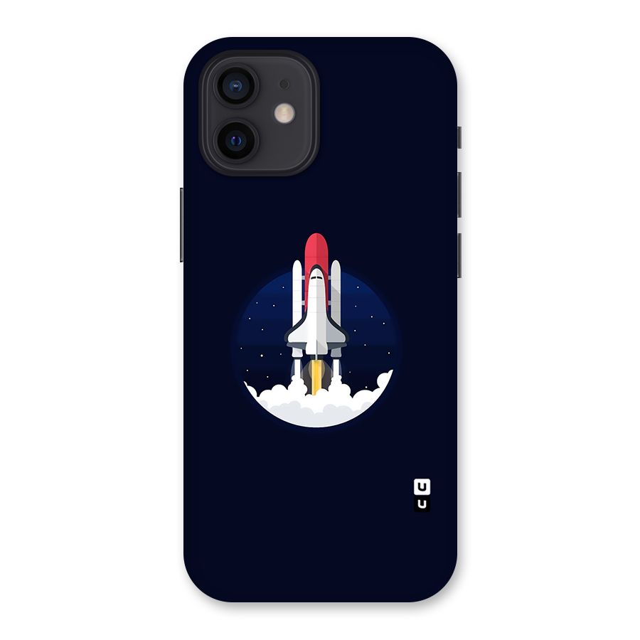 Space Rocket Minimal Back Case for iPhone 12