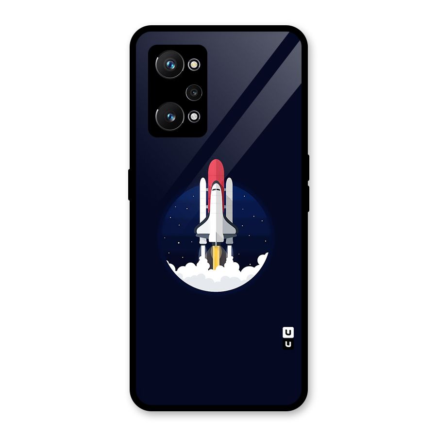 Space Rocket Minimal Glass Back Case for Realme GT Neo 3T