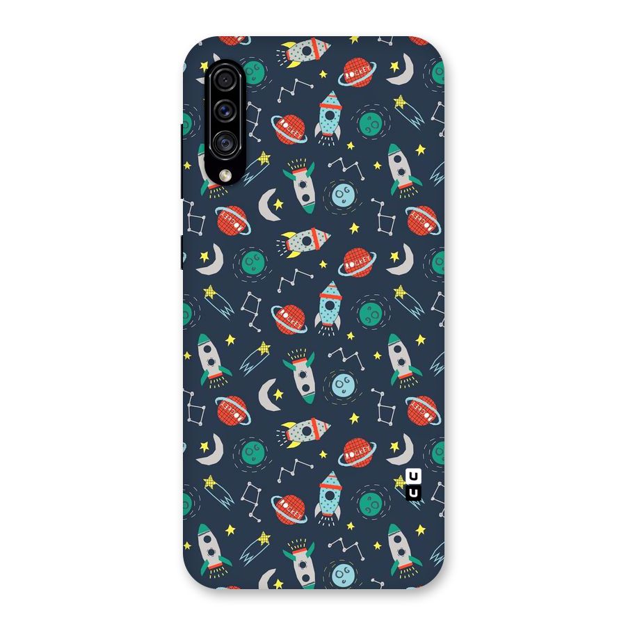 Space Rocket Pattern Back Case for Galaxy A30s