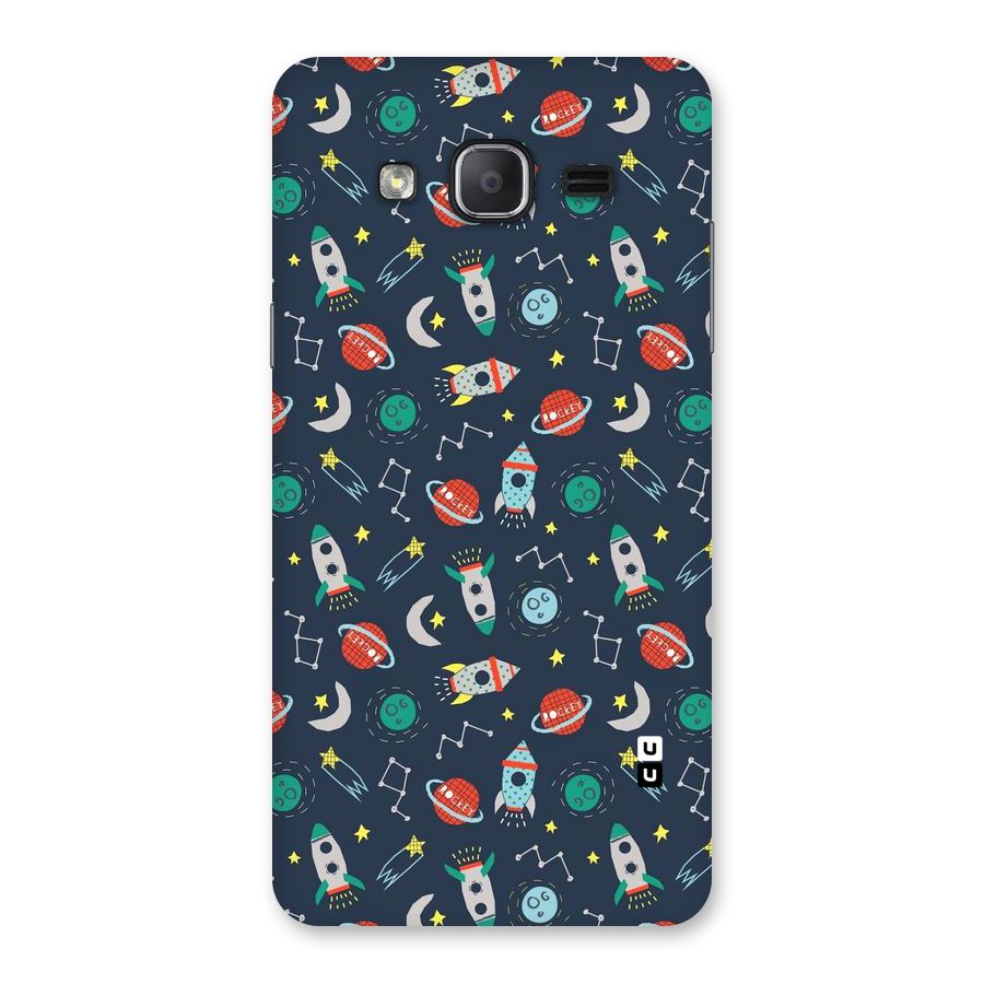 Space Rocket Pattern Back Case for Galaxy On7 2015