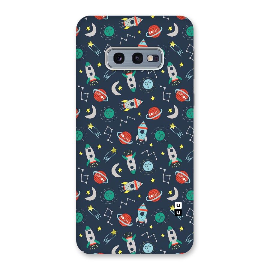 Space Rocket Pattern Back Case for Galaxy S10e