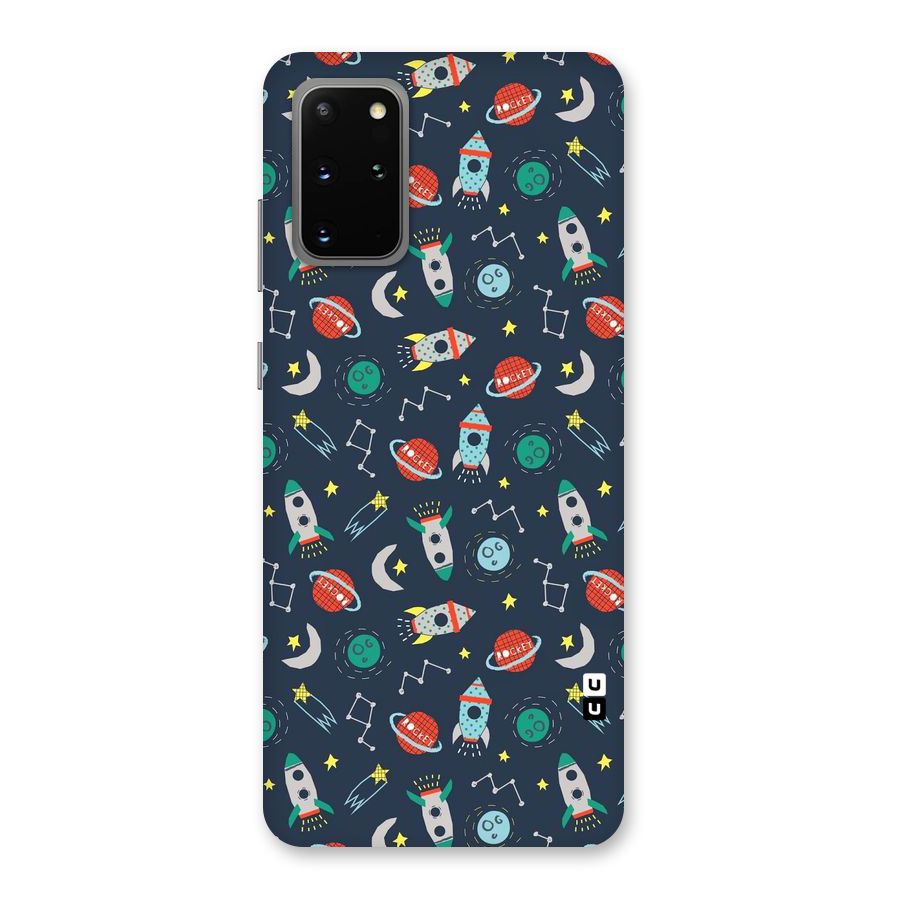 Space Rocket Pattern Back Case for Galaxy S20 Plus