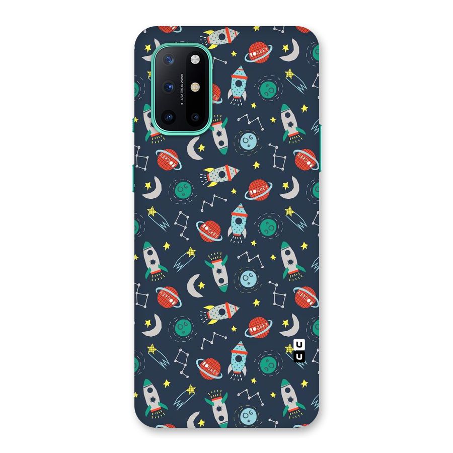Space Rocket Pattern Back Case for OnePlus 8T