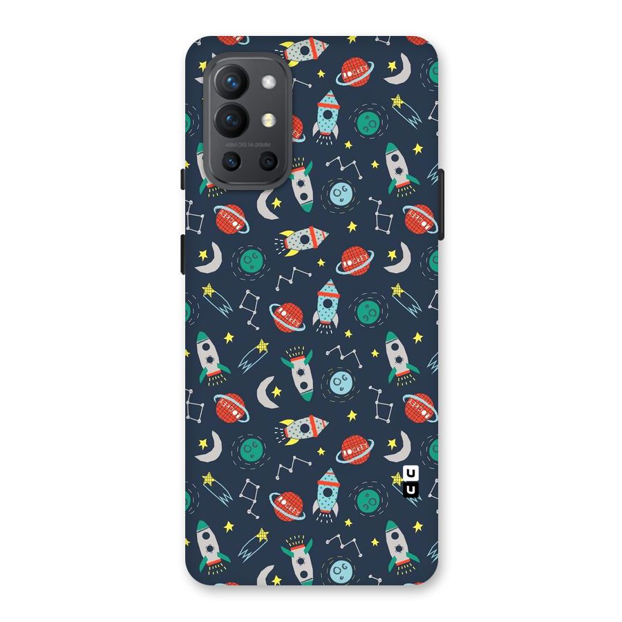 Space Rocket Pattern Back Case for OnePlus 9R