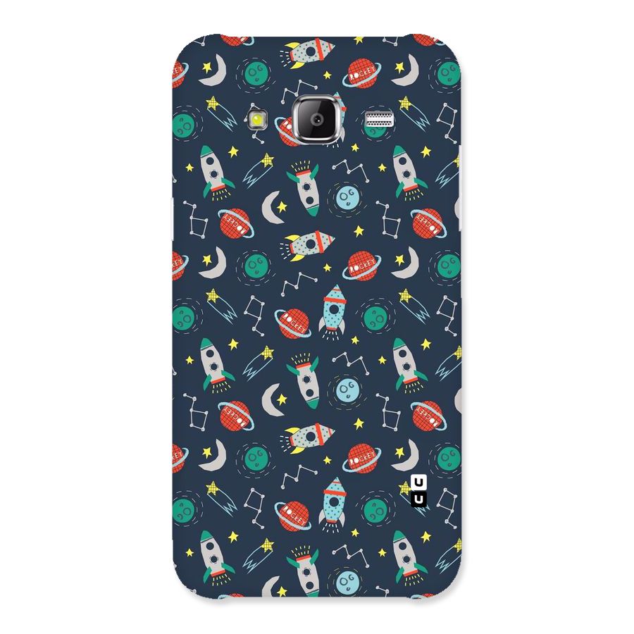 Space Rocket Pattern Back Case for Samsung Galaxy J2 Prime