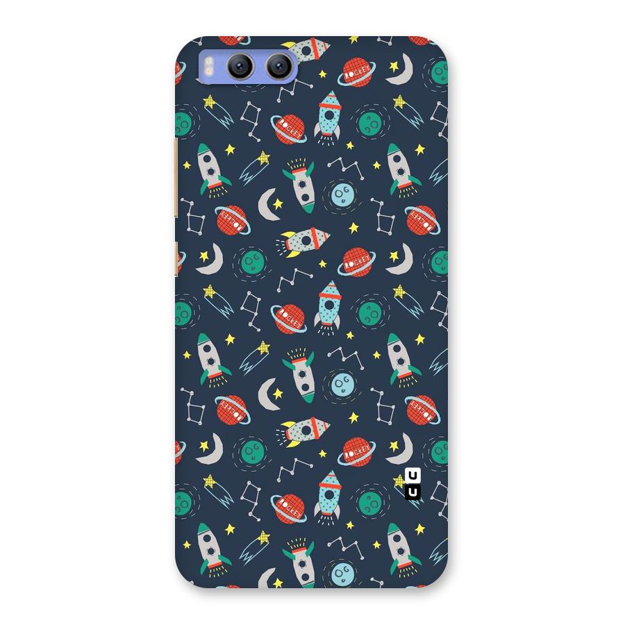 Space Rocket Pattern Back Case for Xiaomi Mi 6