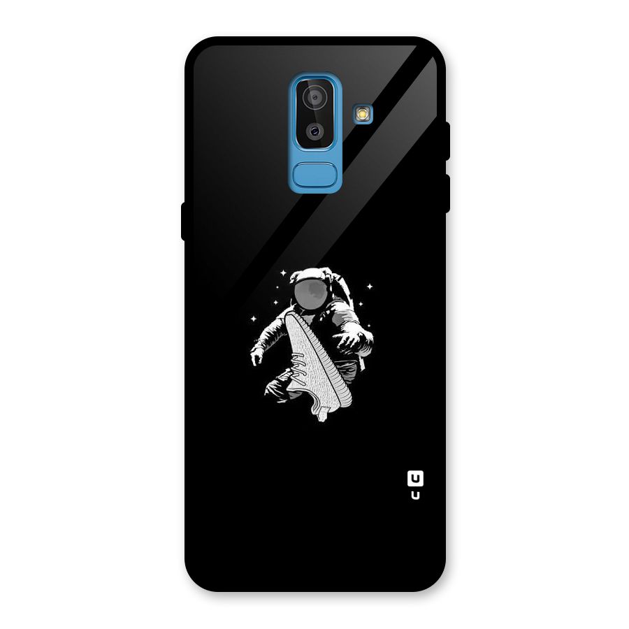Space Shoe Glass Back Case for Galaxy J8