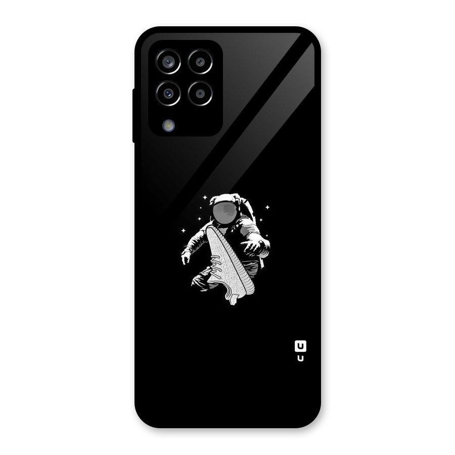 Space Shoe Glass Back Case for Galaxy M33