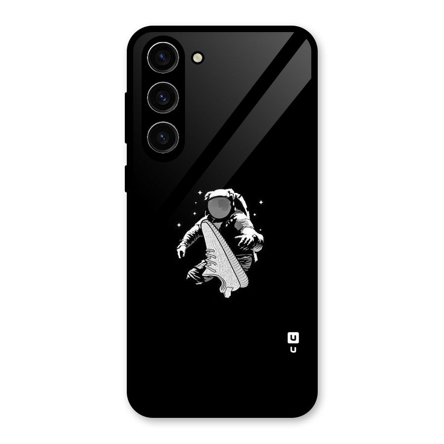 Space Shoe Glass Back Case for Galaxy S23 Plus