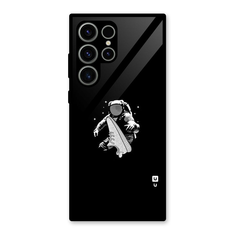 Space Shoe Glass Back Case for Galaxy S23 Ultra