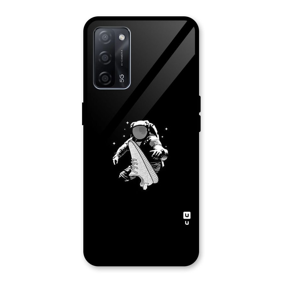 Space Shoe Glass Back Case for Oppo A53s 5G