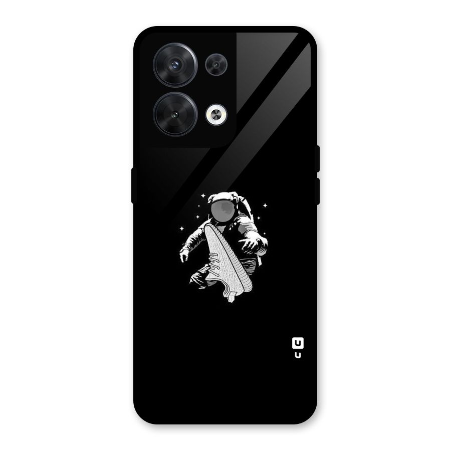 Space Shoe Glass Back Case for Oppo Reno8 5G