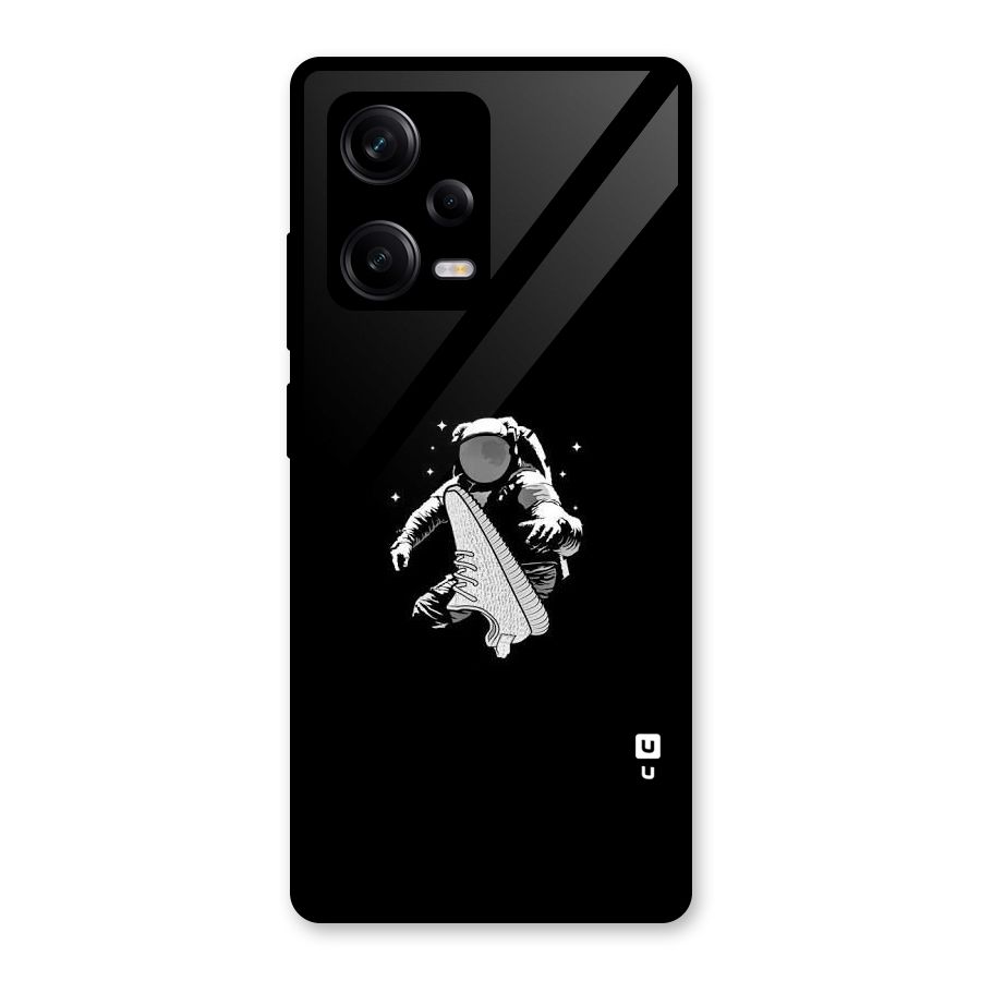 Space Shoe Glass Back Case for Redmi Note 12 Pro