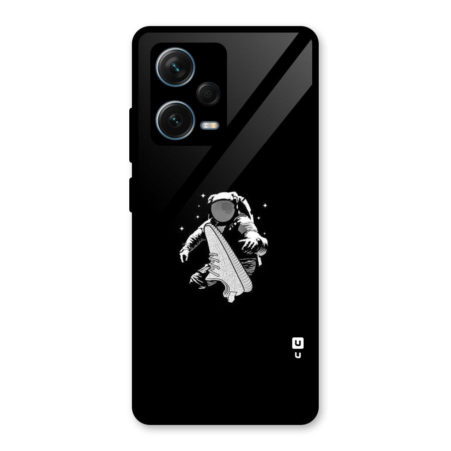 Space Shoe Glass Back Case for Redmi Note 12 Pro Plus 5G