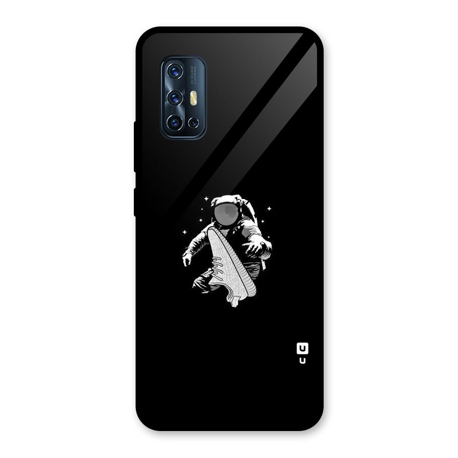 Space Shoe Glass Back Case for Vivo V17