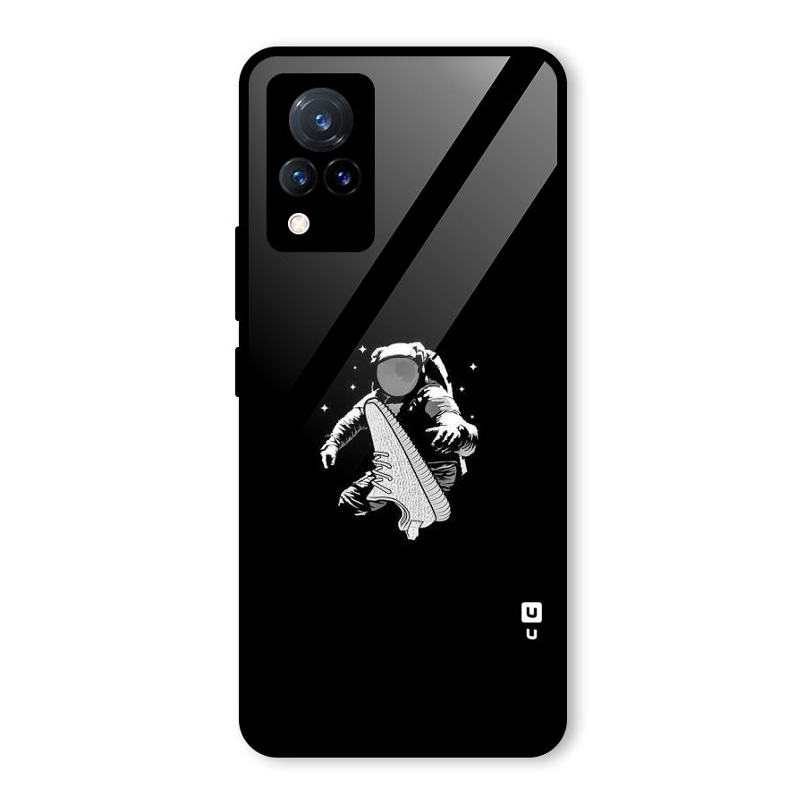Space Shoe Glass Back Case for Vivo V21 5G