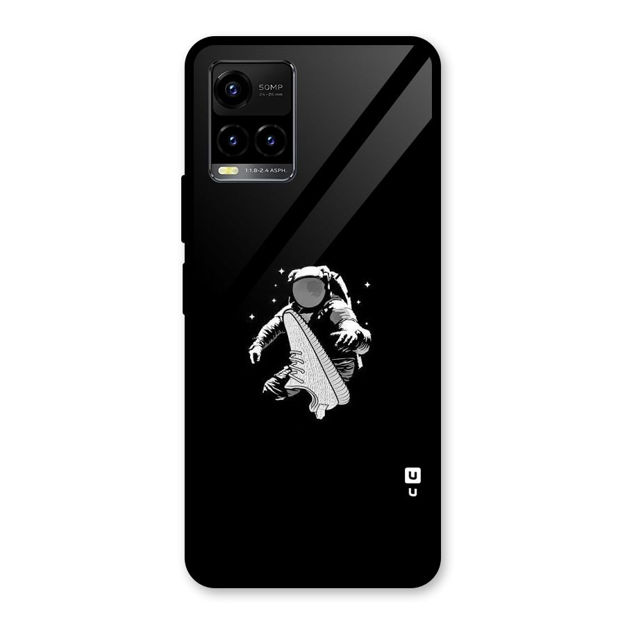 Space Shoe Glass Back Case for Vivo Y21A