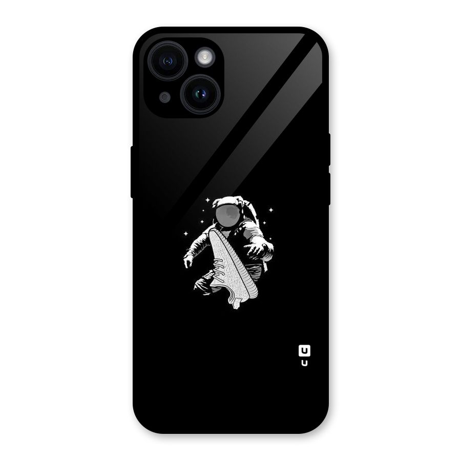 Space Shoe Glass Back Case for iPhone 14