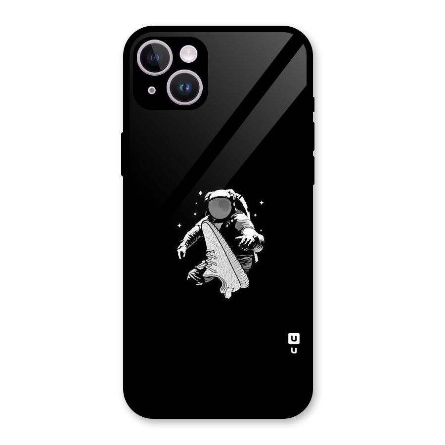 Space Shoe Glass Back Case for iPhone 14 Plus