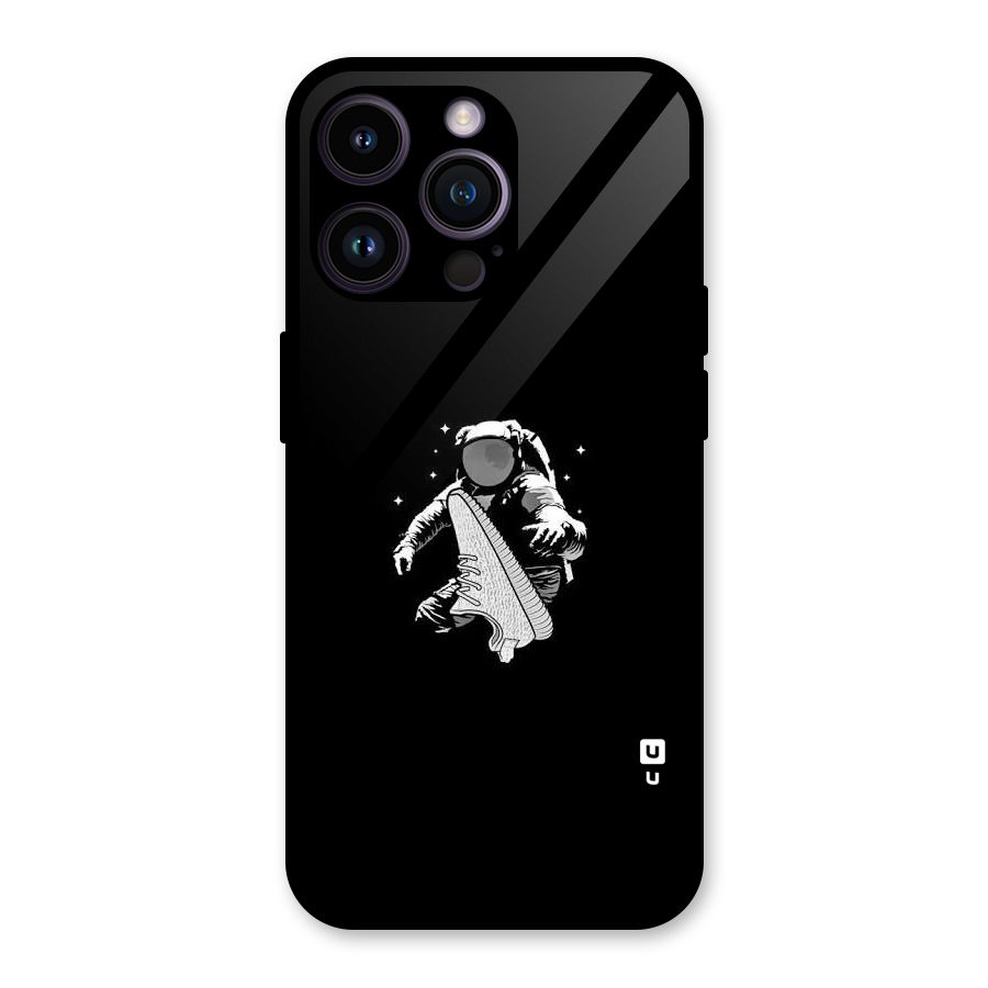 Space Shoe Glass Back Case for iPhone 14 Pro Max