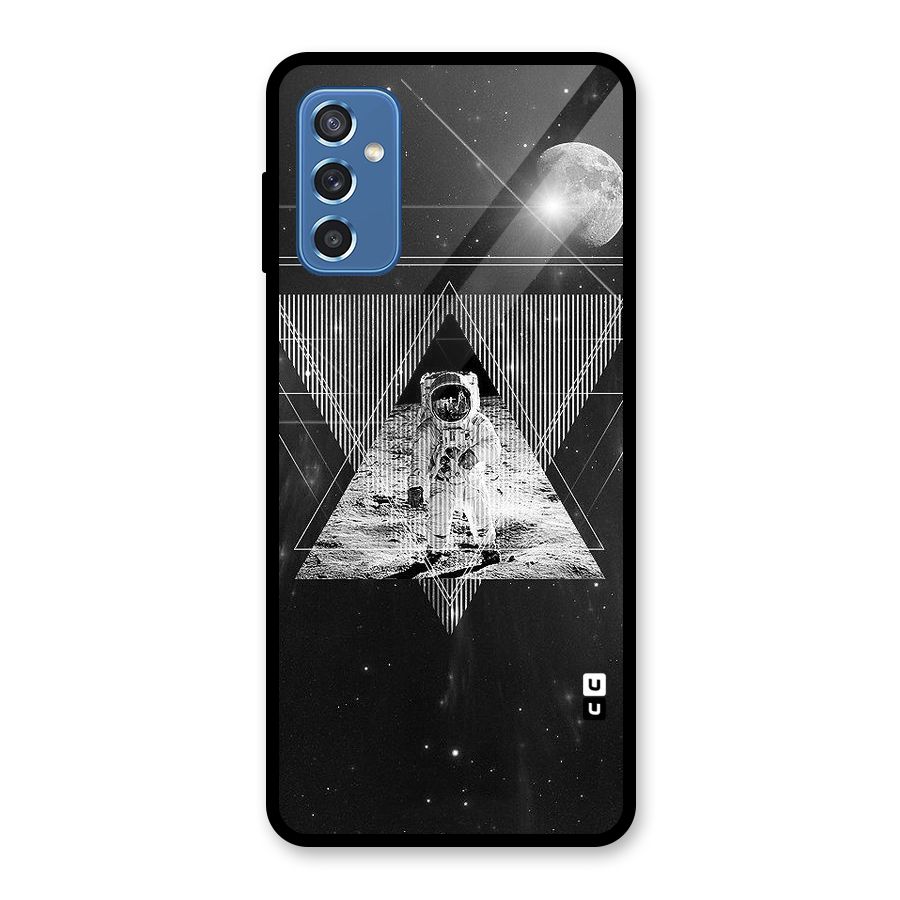Space Triangle Abstract Glass Back Case for Galaxy M52 5G