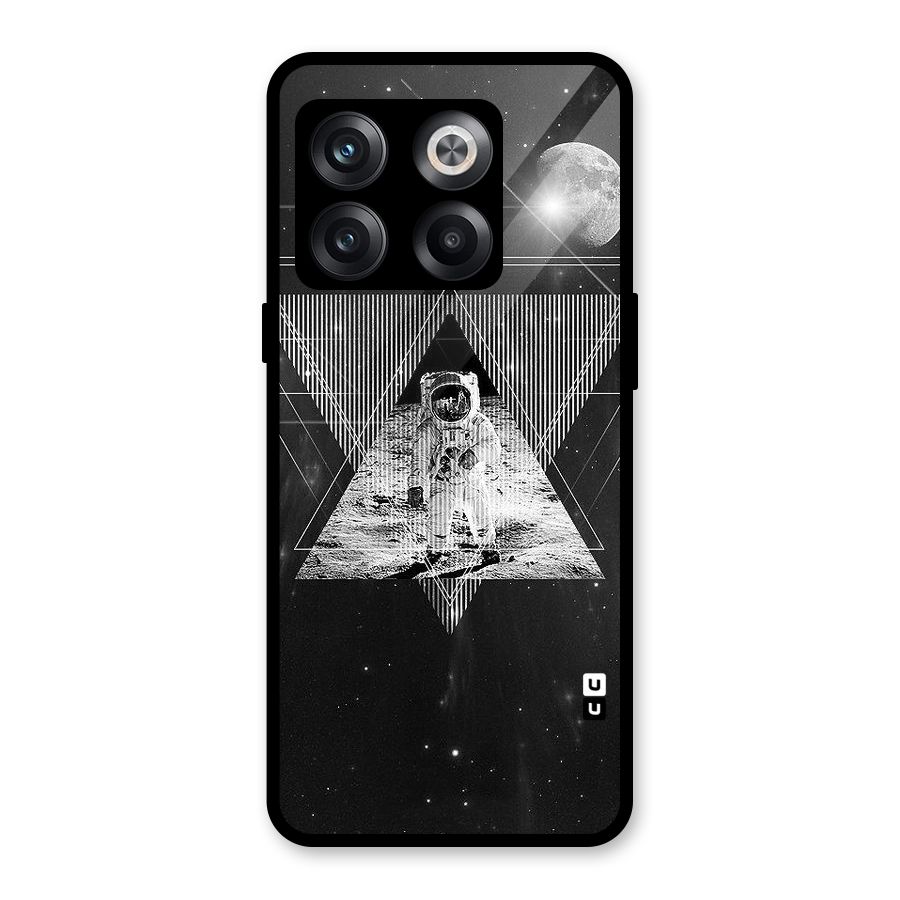 Space Triangle Abstract Glass Back Case for OnePlus 10T