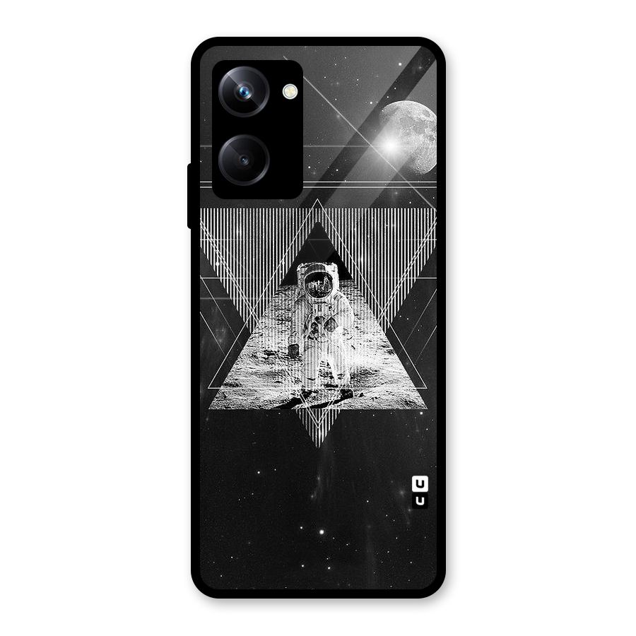 Space Triangle Abstract Glass Back Case for Realme 10 Pro