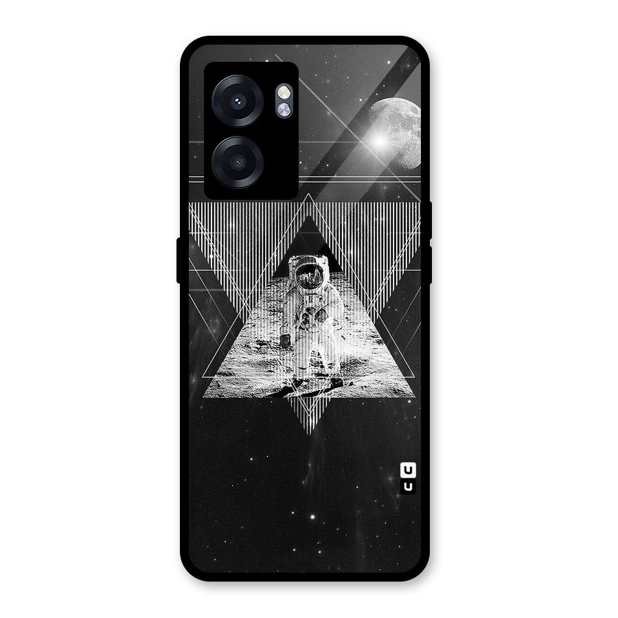 Space Triangle Abstract Glass Back Case for Realme Narzo 50 5G