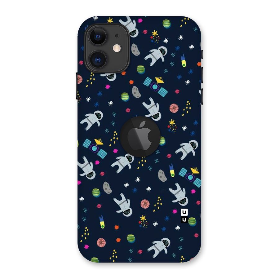 Spaceman Dance Back Case for iPhone 11 Logo Cut