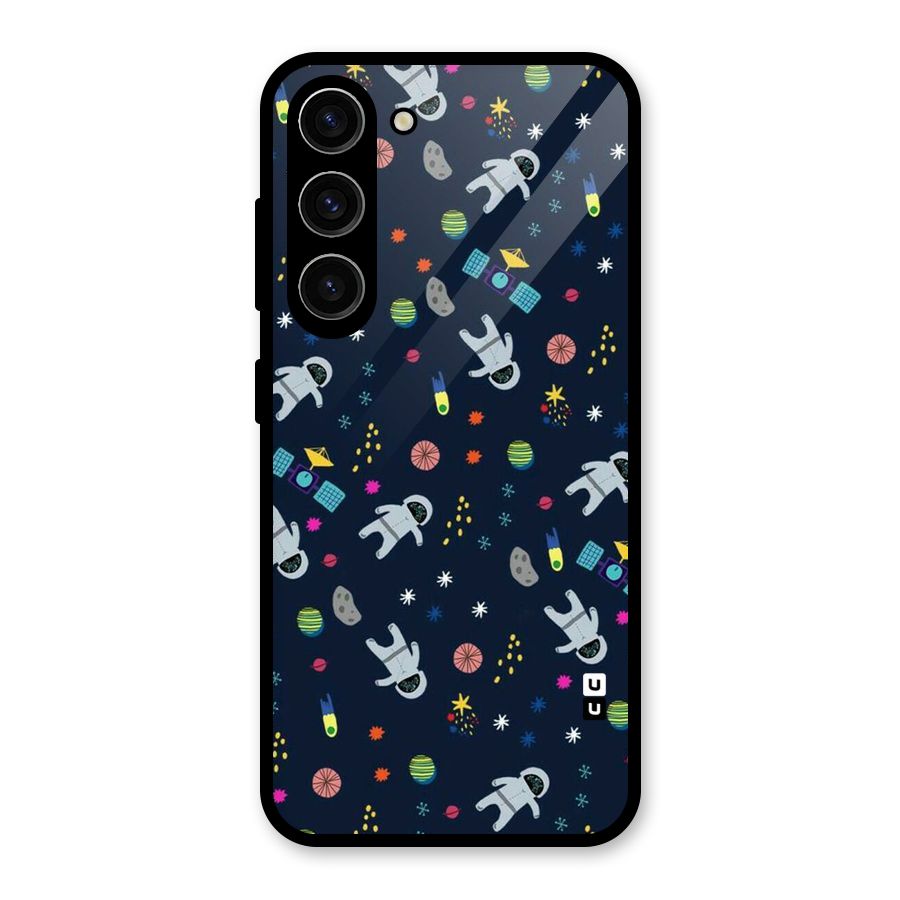 Spaceman Dance Glass Back Case for Galaxy S23