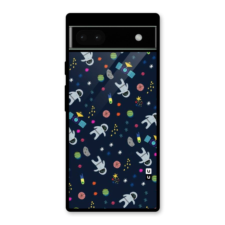 Spaceman Dance Glass Back Case for Google Pixel 6a