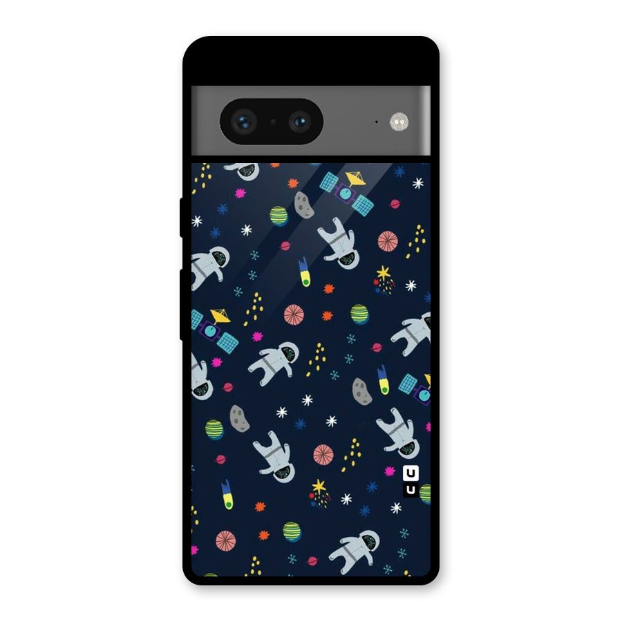 Spaceman Dance Glass Back Case for Google Pixel 7
