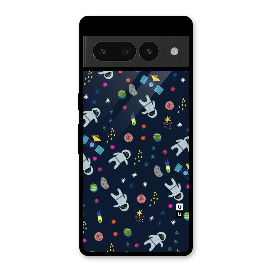 Spaceman Dance Glass Back Case for Google Pixel 7 Pro