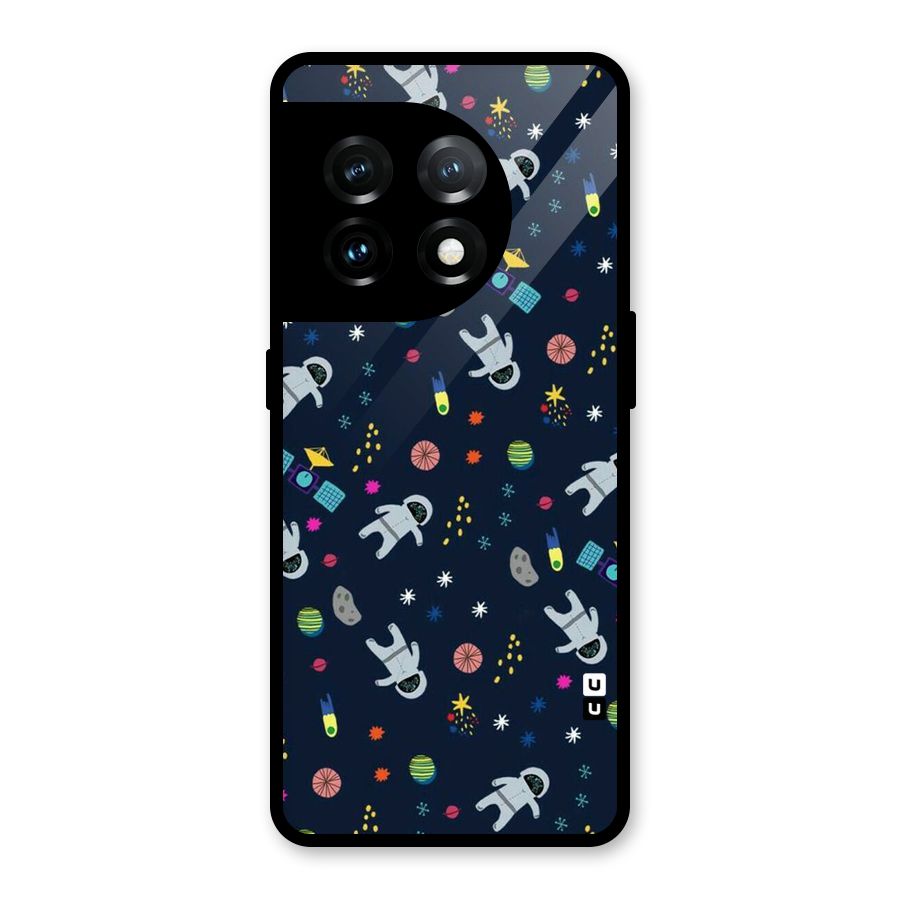 Spaceman Dance Glass Back Case for OnePlus 11