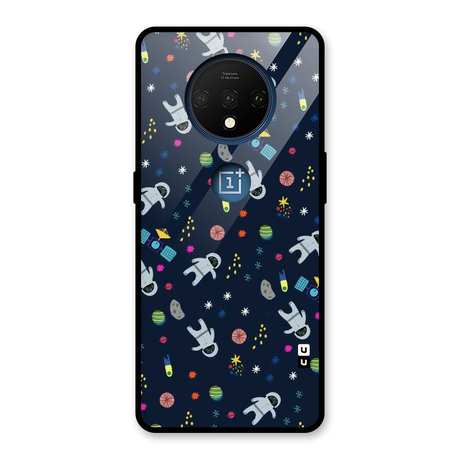 Spaceman Dance Glass Back Case for OnePlus 7T