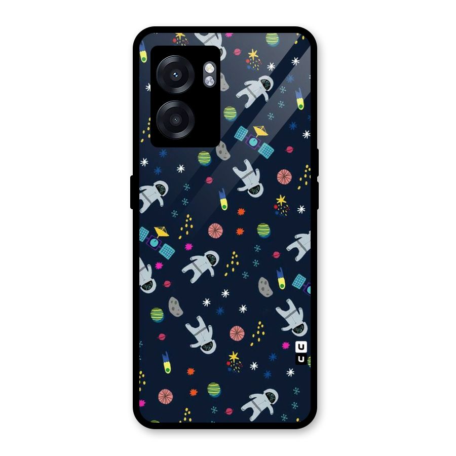 Spaceman Dance Glass Back Case for Realme Narzo 50 5G