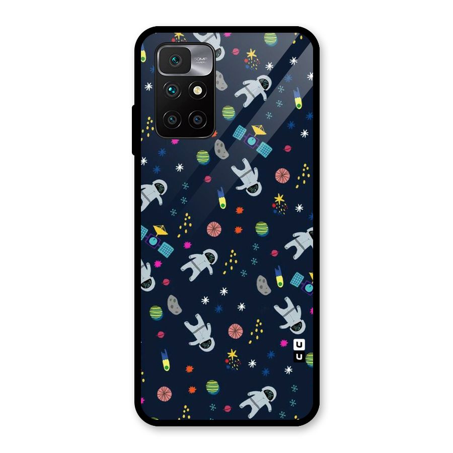 Spaceman Dance Glass Back Case for Redmi 10 Prime