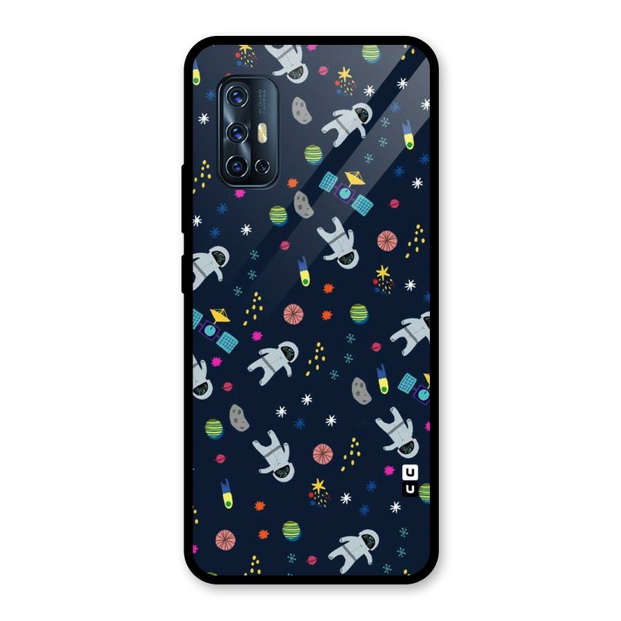 Spaceman Dance Glass Back Case for Vivo V17