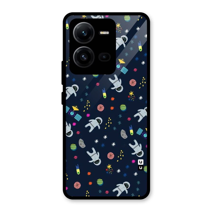 Spaceman Dance Glass Back Case for Vivo V25