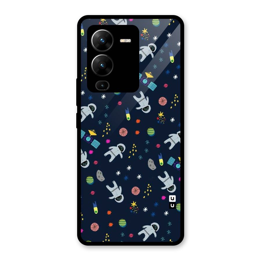 Spaceman Dance Glass Back Case for Vivo V25 Pro