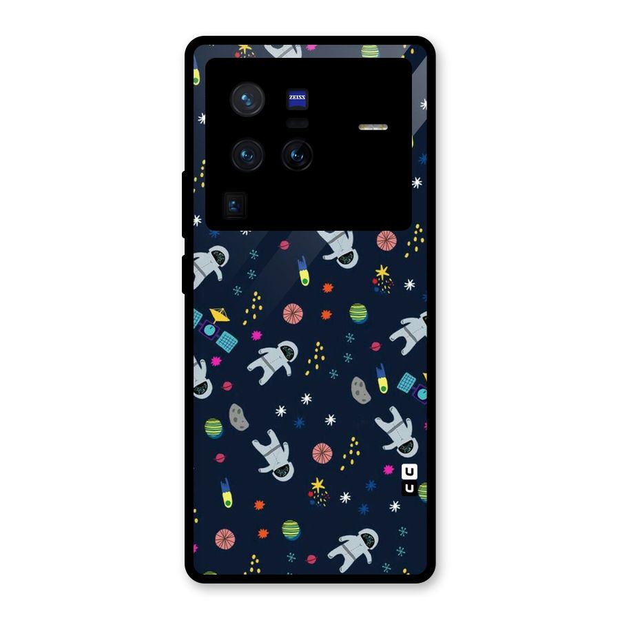 Spaceman Dance Glass Back Case for Vivo X80 Pro