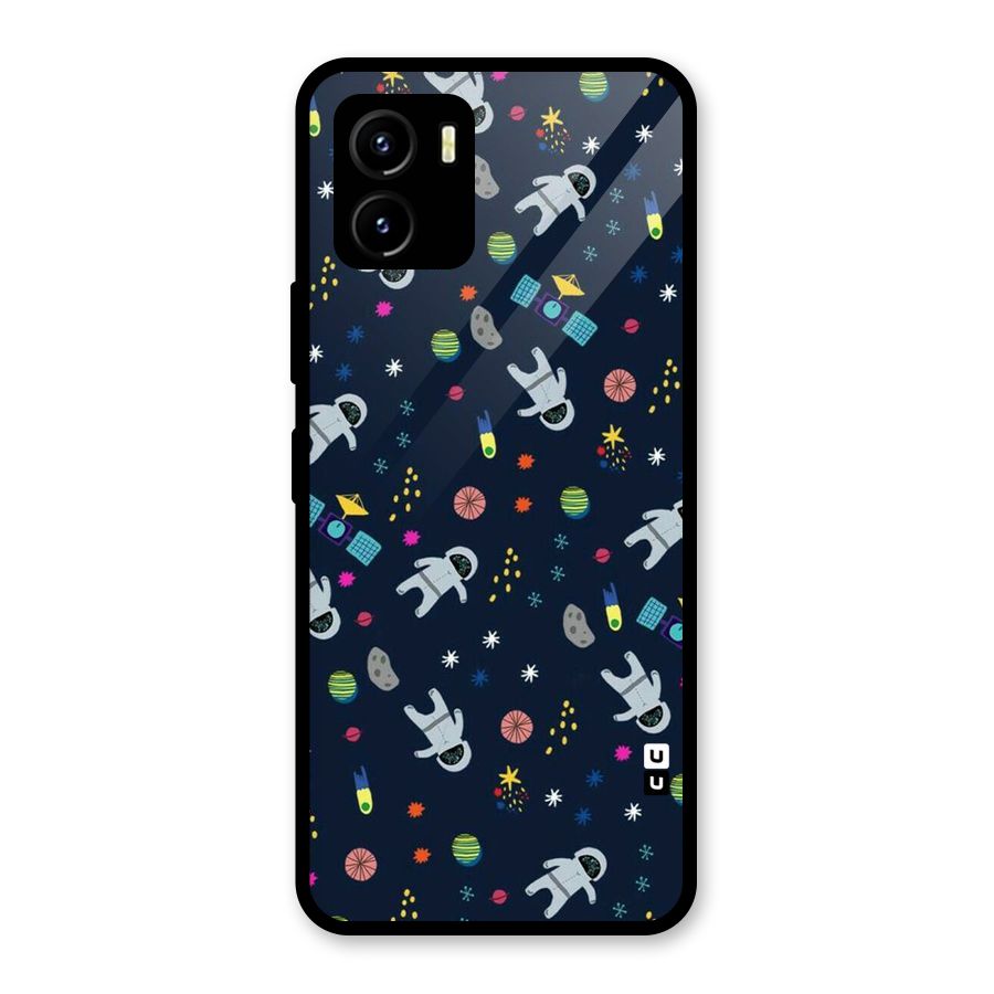 Spaceman Dance Glass Back Case for Vivo Y15s