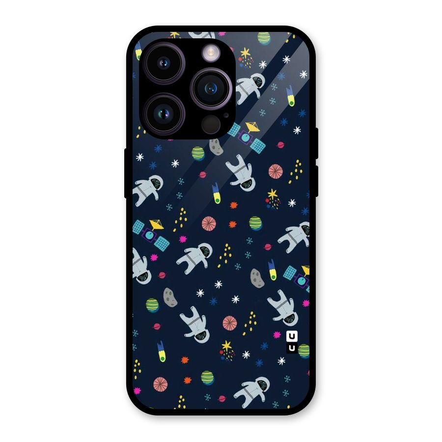 Spaceman Dance Glass Back Case for iPhone 14 Pro