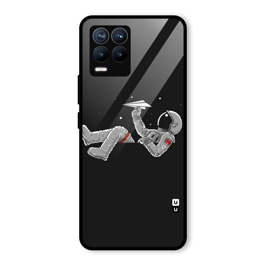 Spaceman Flying Glass Back Case for Realme 8