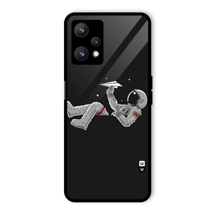 Spaceman Flying Glass Back Case for Realme 9 Pro 5G