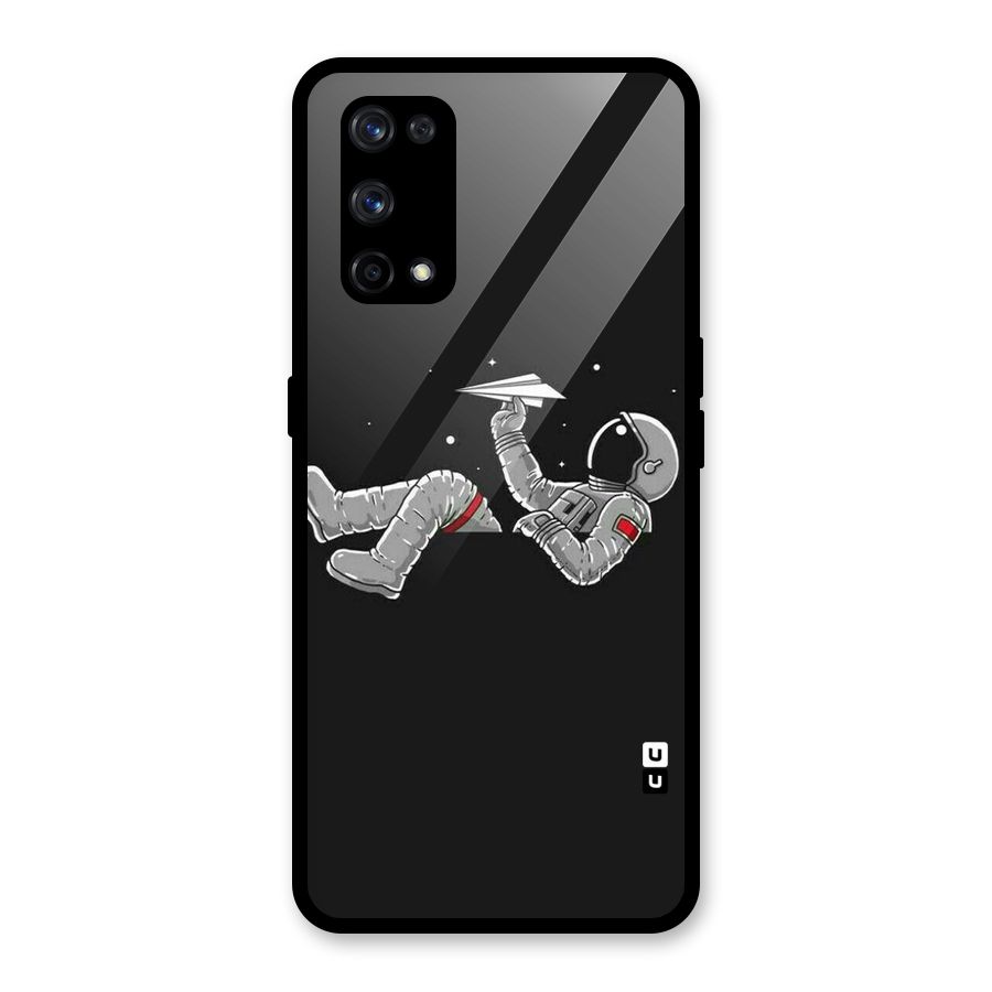 Spaceman Flying Glass Back Case for Realme X7 Pro